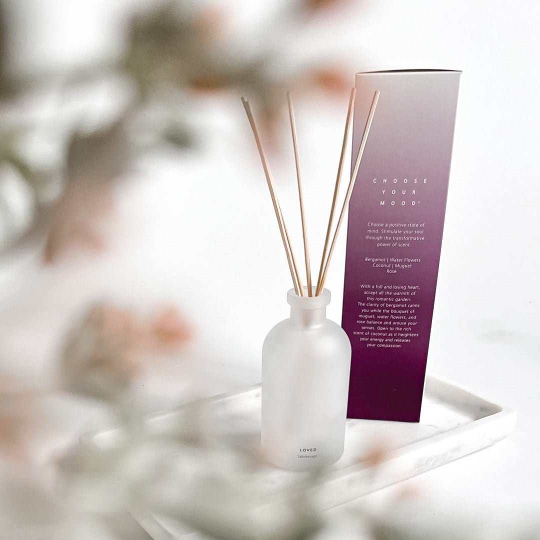Loved Reed Diffuser | Bergamot, Water Flowers, Coconut, Muguet, Rose