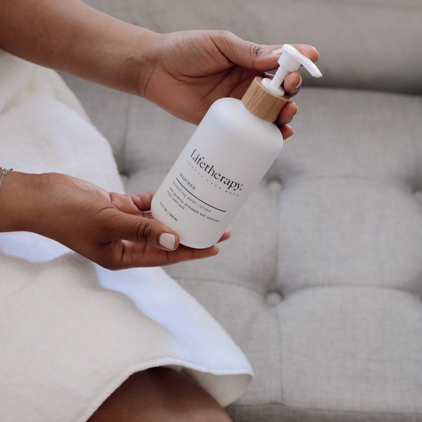 Lifetherapy gardenia hydrating body lotion