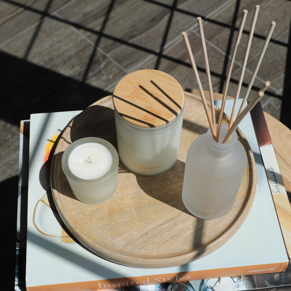 White Orchid, Polynesian Coconut, Sandalwood, and Warm Sugar Reed Diffuser