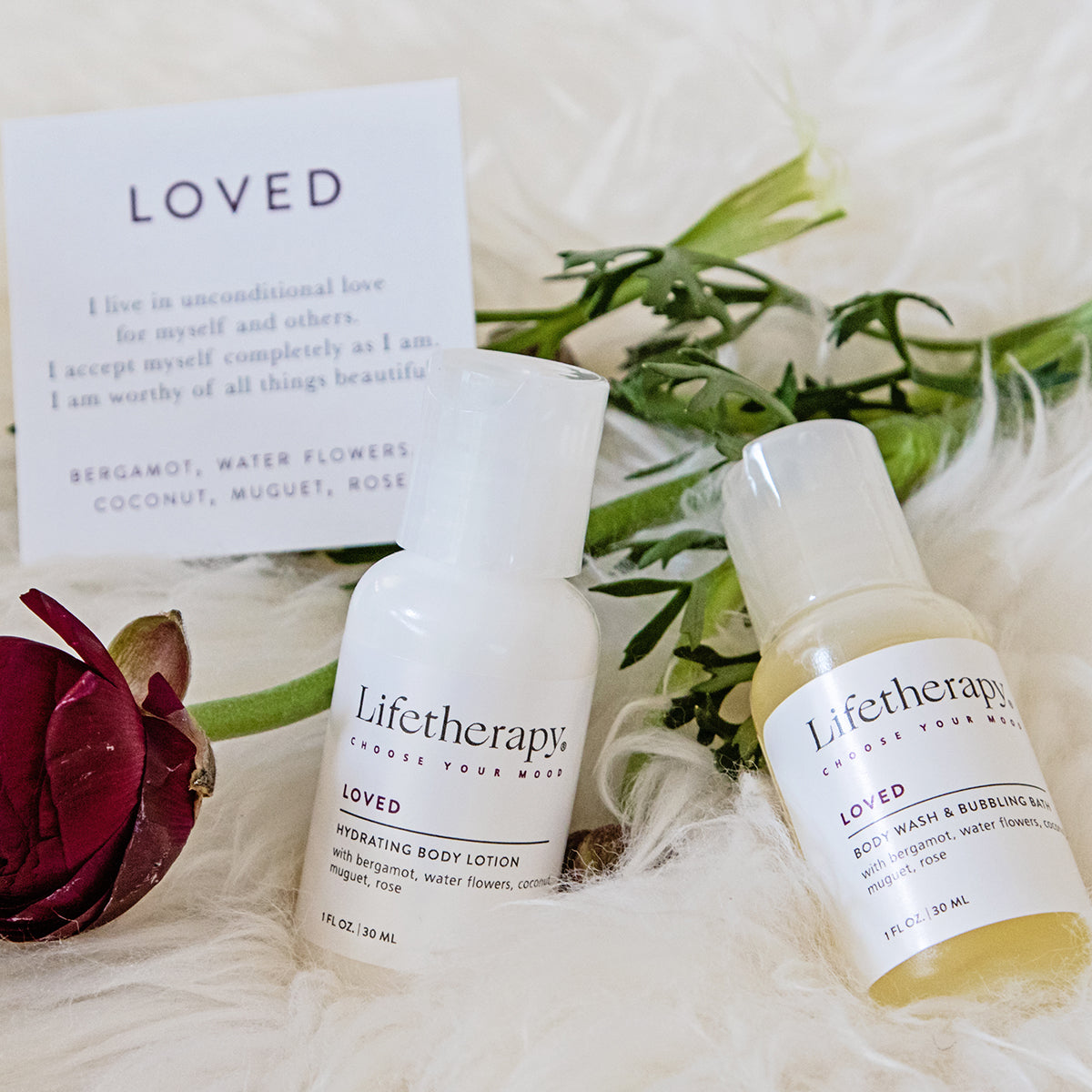 Loved bergamot mini size lotion and wash. TSA approved.