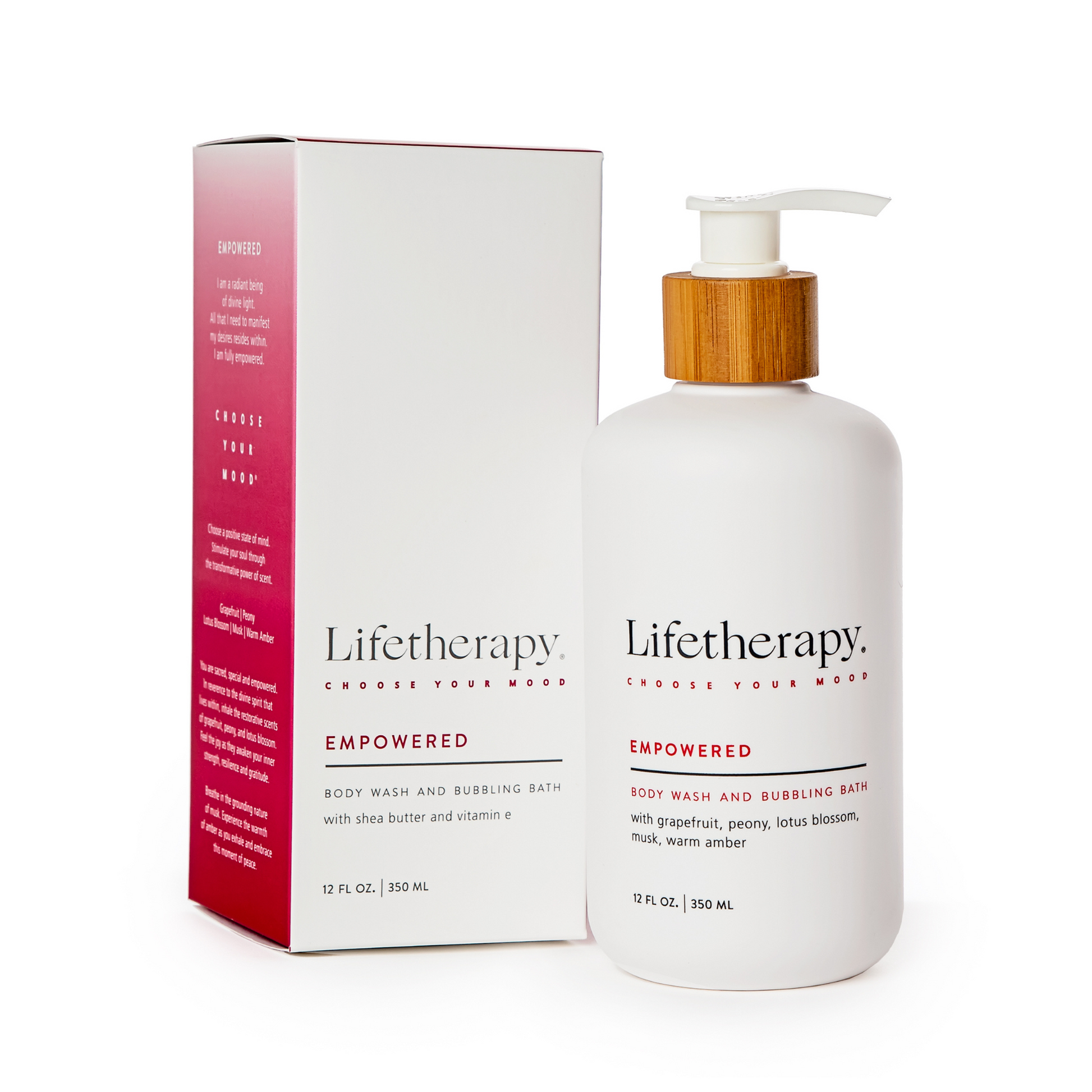 Empowered hydrating body wash, hand wash and bubble bath | Lifetherapy