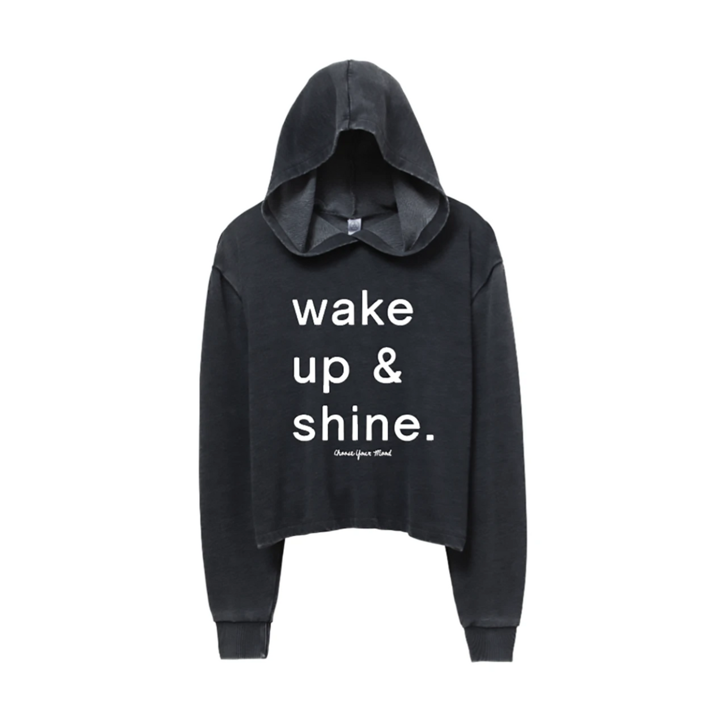 Wake Up & Shine Cropped Hoodie