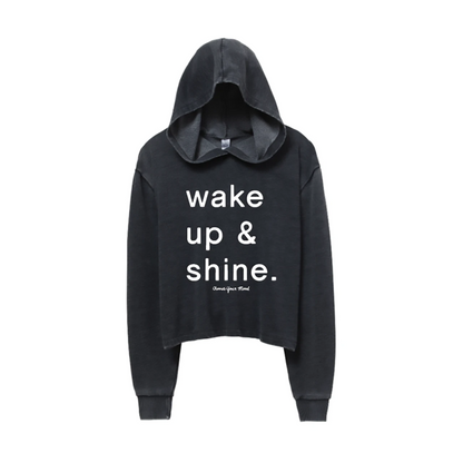 Wake Up & Shine Cropped Hoodie
