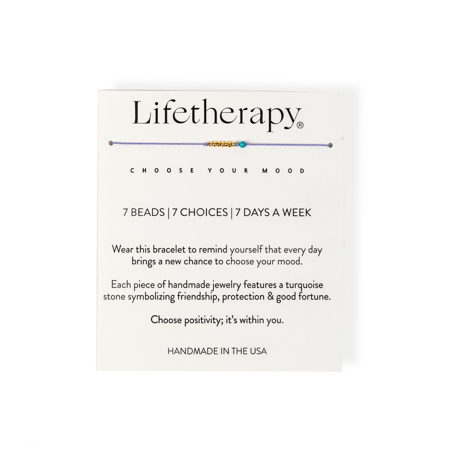 Lavender gold vermeil mood boosting handmade 7 bracelet | best gifts 