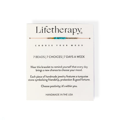 Pink wish bracelet genuine turquoise beaded 7 bracelet | Handmade in the USA