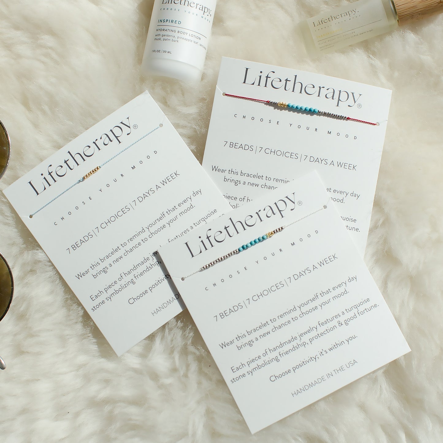 Handmade motivational bracelets by Lifetherapy