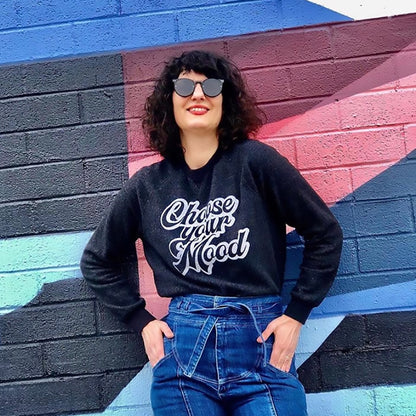 Choose Your Mood Logo Sweatshirt - Dark Grey