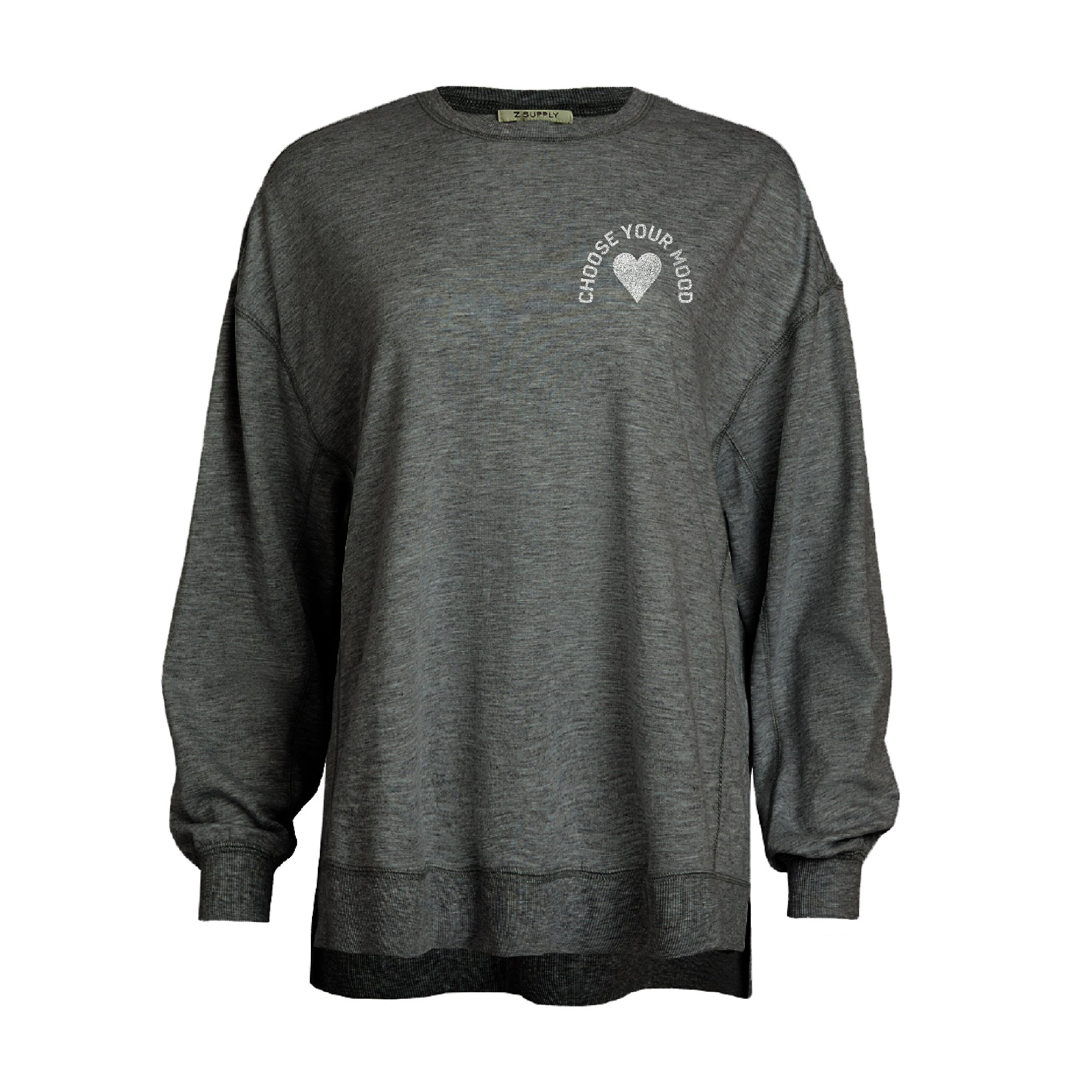 Choose Your Mood Heart French Terry Sweatshirt