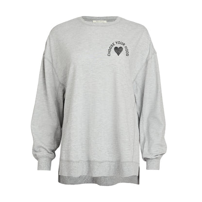 Choose Your Mood Heart French Terry Sweatshirt