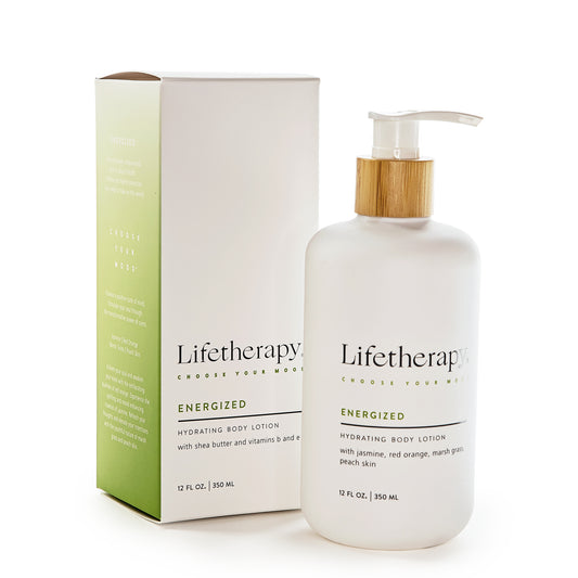 Energized Hydrating Body Lotion with Jasmine, Red Orange, Marsh Grass, Peach Skin