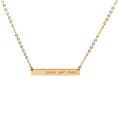 Choose your mood bar necklace
