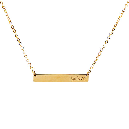 Inspirational Bar Necklace