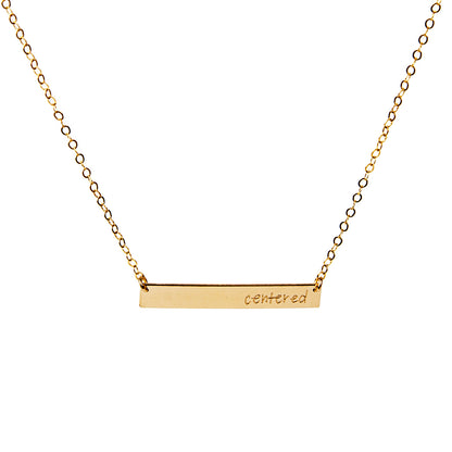 Inspirational Bar Necklace