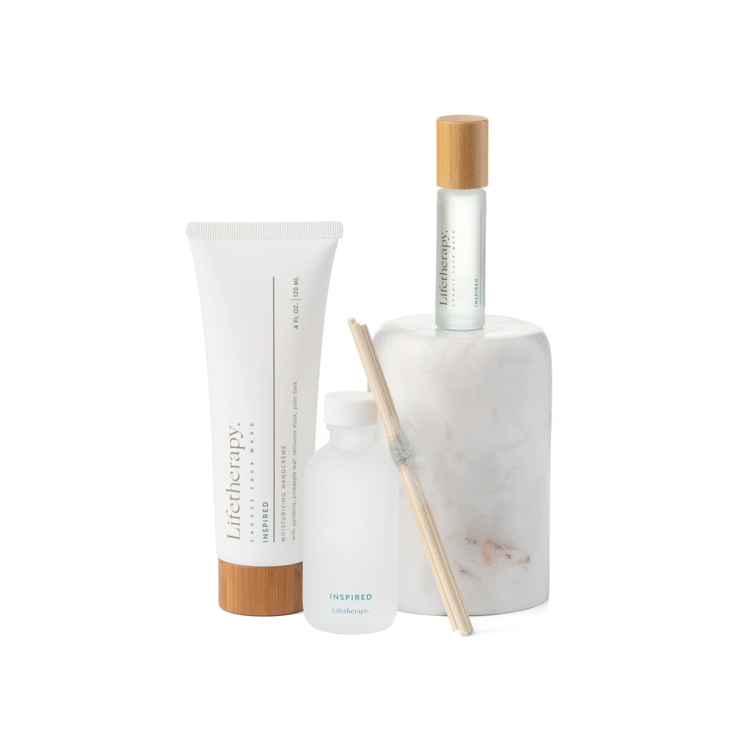 Mom's on-the-go handcreme, roll-on perfume and diffuser gift set