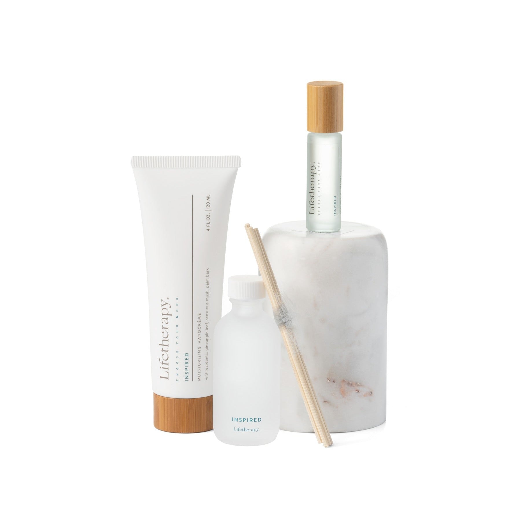 Mom's on-the-go handcreme, roll-on perfume and diffuser gift set