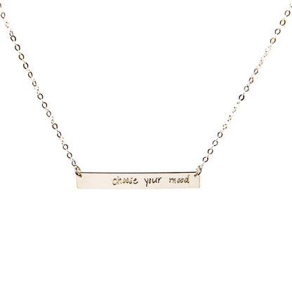 Choose your mood bar necklace