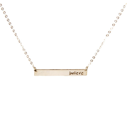 Inspirational Bar Necklace
