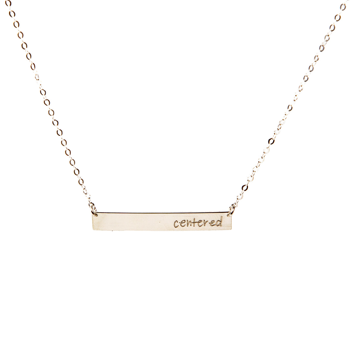 Inspirational Bar Necklace