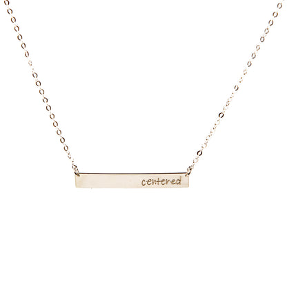 Inspirational Bar Necklace