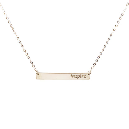 Inspirational Bar Necklace
