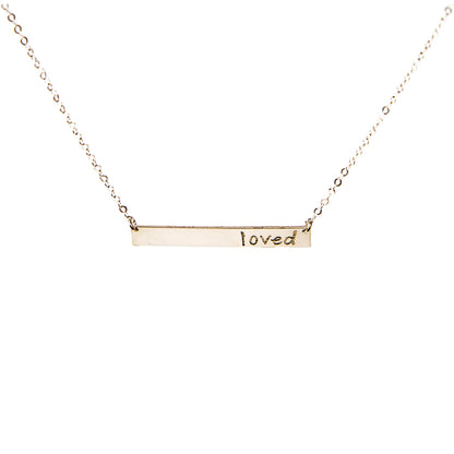 Inspirational Bar Necklace
