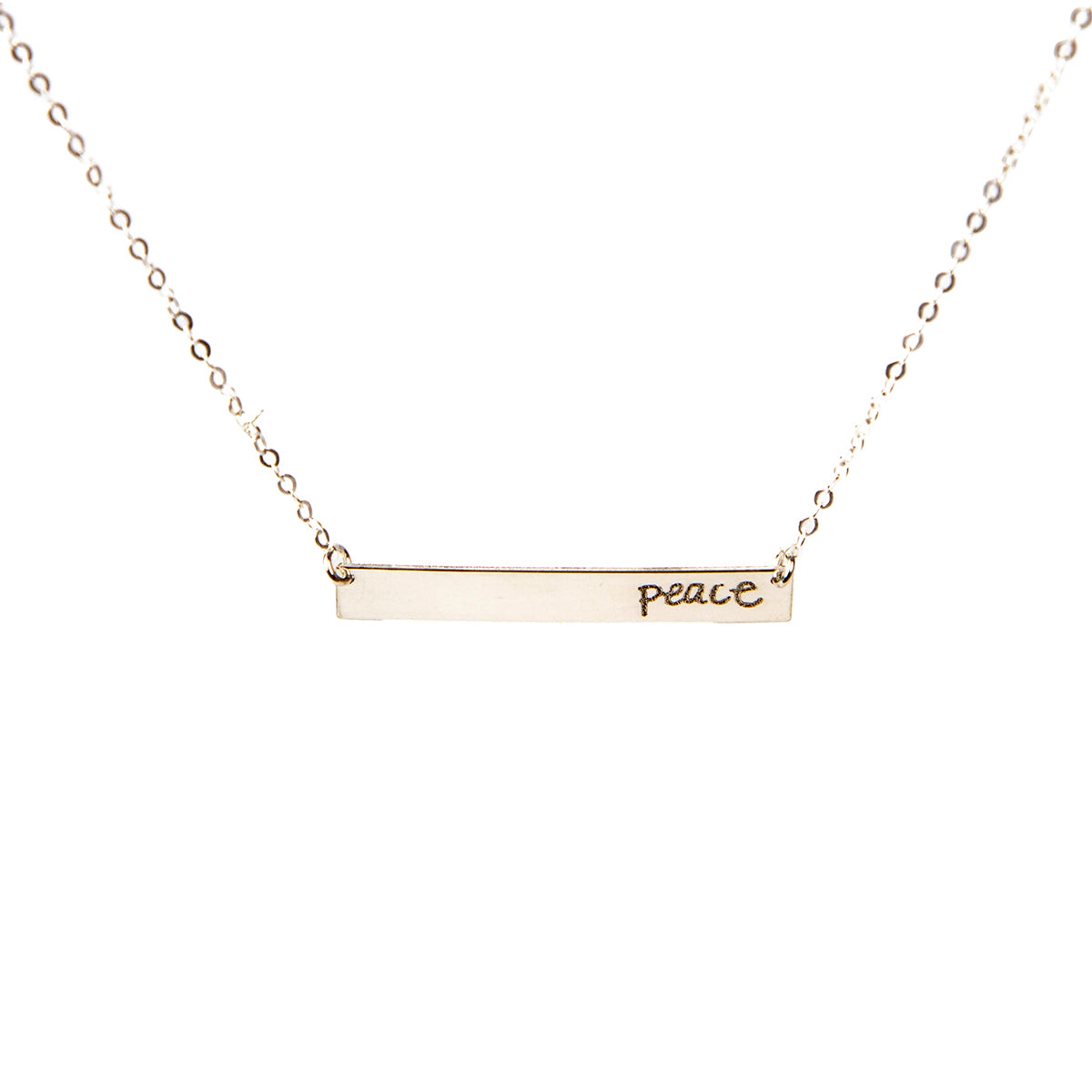Inspirational Bar Necklace