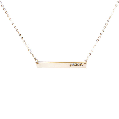 Inspirational Bar Necklace
