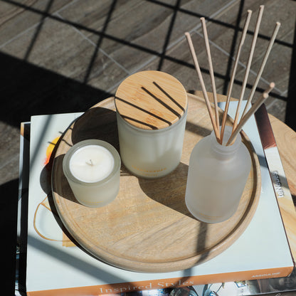 White Orchid, Polynesian Coconut, Sandalwood, and Warm Sugar Reed Diffuser